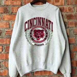 Vintage University Of Cincinnati Bearcats Sweatshirt Shirt Tee
